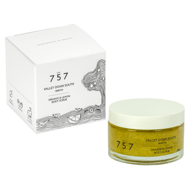757 Natural Cosmetics Valley Down South 70g - Tělový peeling s vůní pomeranče a citronu (exp.11/20)
