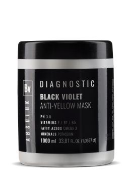 Absoluk Diagnostic Anti-Yellow Black Violet Mask 1000g - Maska proti žlutým tónům