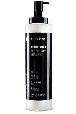 Absoluk Diagnostic Anti-Yellow Black Violet Shampoo 1000ml - Šampon proti žlutým tónům
