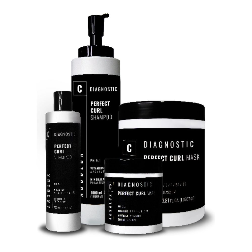 Absoluk Diagnostic Perfect Curl, šampon a maska na vlnité a kudrnaté vlasy