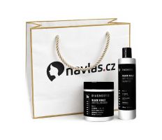 Absoluk Gift Set Anti-Yellow - Set na blond vlasy šampon + maska + dárková taška