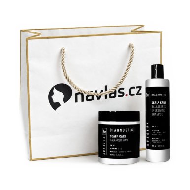 Absoluk Gift Set Balance - Set na mastící se vlasy šampon + maska + dárková taška