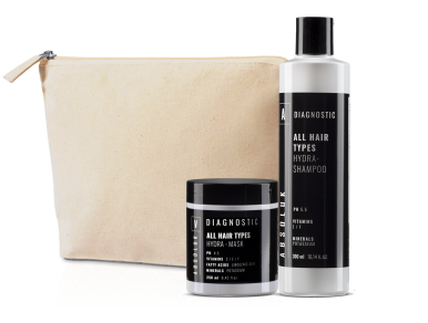 Absoluk Gift Set Hydra - Hydratační set na vlasy šampon + maska + taštička