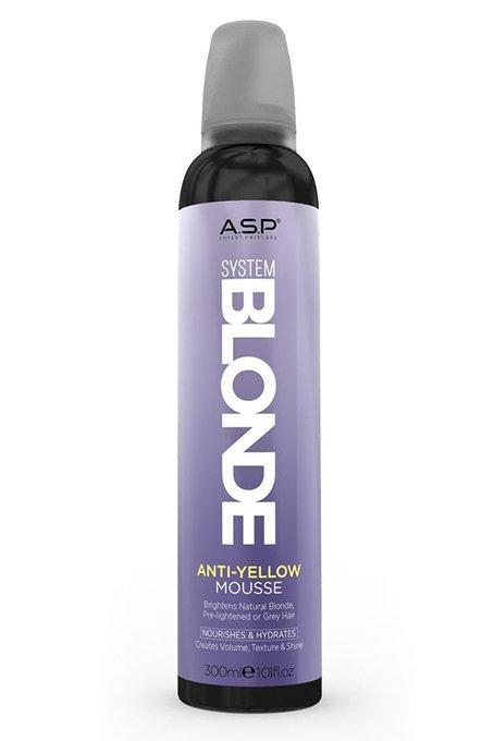 Affinage System Blonde Anti-Yellow Mousse 300ml - Pěna na blond a melírované vlasy