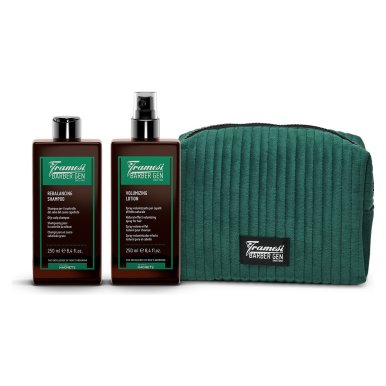 Framesi Barber Vánoční set pro objem vlasů - šampon 250ml + objemový sprej 250ml a dárek
