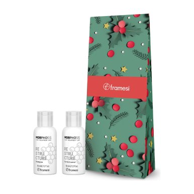 Framesi Vánoční mini set pro poškozené vlasy - šampon 50ml + kondicionér 50ml