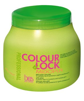 BES Colour Lock Midopla Hair Mask 1000ml - Rekonstrukční maska