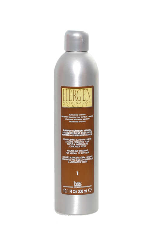 BES Hergen Nutrizione Leggera Shampoo č.1 300ml - Výživný šampon na jemné vlasy