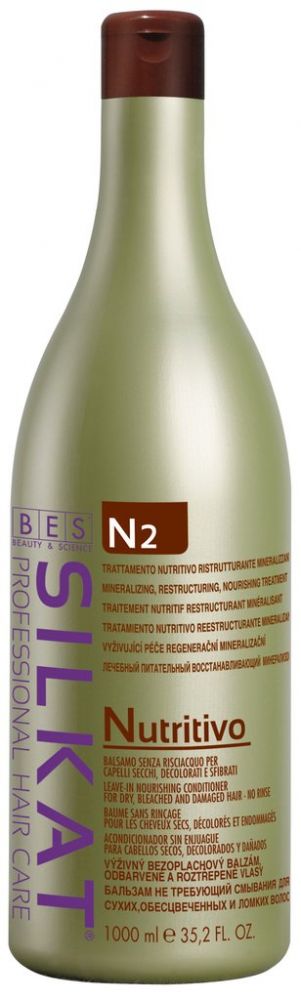 BES Silkat Nutritivo Conditioner N2 1000ml - Vyživující a regenerační bezoplachový balzám