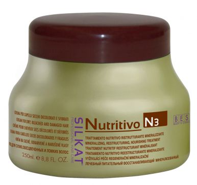 BES Silkat Nutritivo Creme N3 250ml - Maska na poškozený vlas