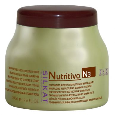 BES Silkat Nutritivo Creme N3 500ml - Maska na poškozený vlas