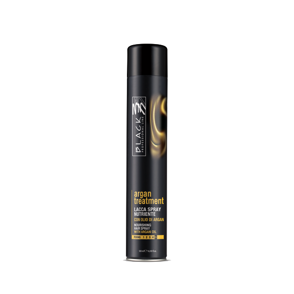 Black Argan Treatment Lacca Spray 500ml - Lak na vlasy s arganovým olejem