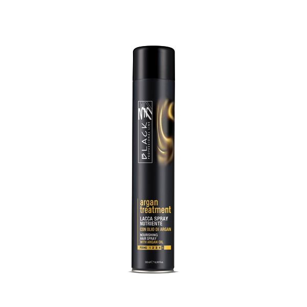 Black Lacca Spray Argan Treatment 500ml - Lak na vlasy s arganovým olejem