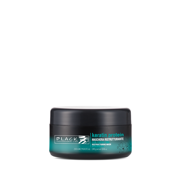 Black Keratin Protein Mask 250ml - Keratinová maska pro oslabené vlasy