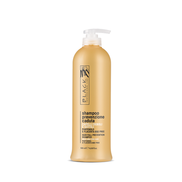 Black Shampoo Prevenzione Caduta Shampoo 500ml - Šampon proti vypadávání vlasů