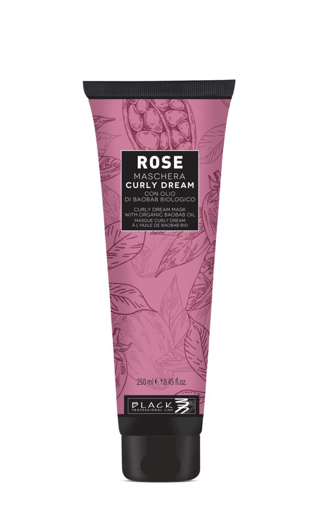 Black Rose Curly Dream Mask 250ml -  Maska na vlnité a kudrnaté vlasy