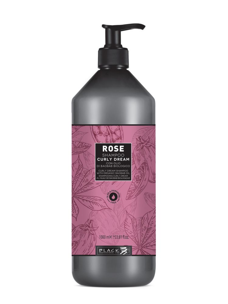 Black Rose Curly Dream Shampoo 1000ml - Šampon na vlnité a kudrnaté vlasy