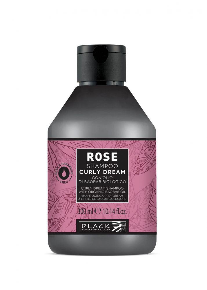 Black Rose Curly Dream Shampoo 300ml -  Šampon na vlnité a kudrnaté vlasy