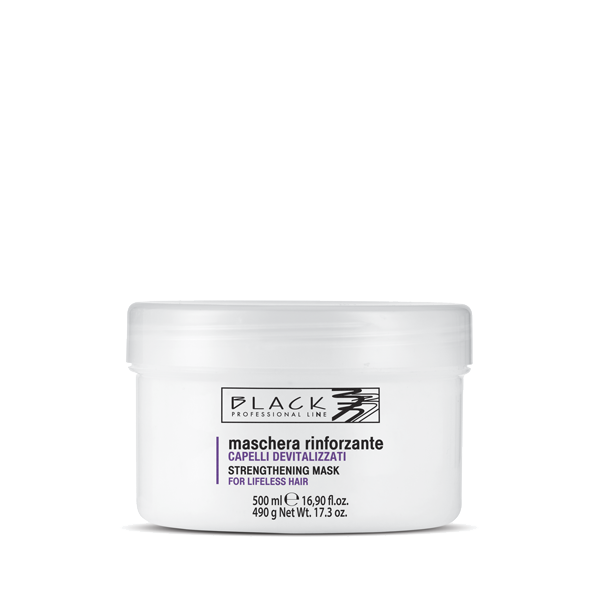 Black Mask Strengthening 500ml - Posilující regenerační maska pro slabé vlasy