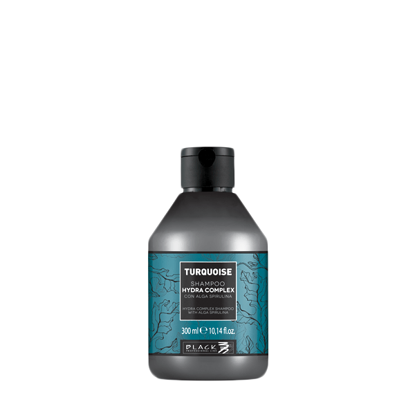 Black Turquoise Hydra Complex Shampoo 300ml - Posilující šampon s extrakem z mořské řasy