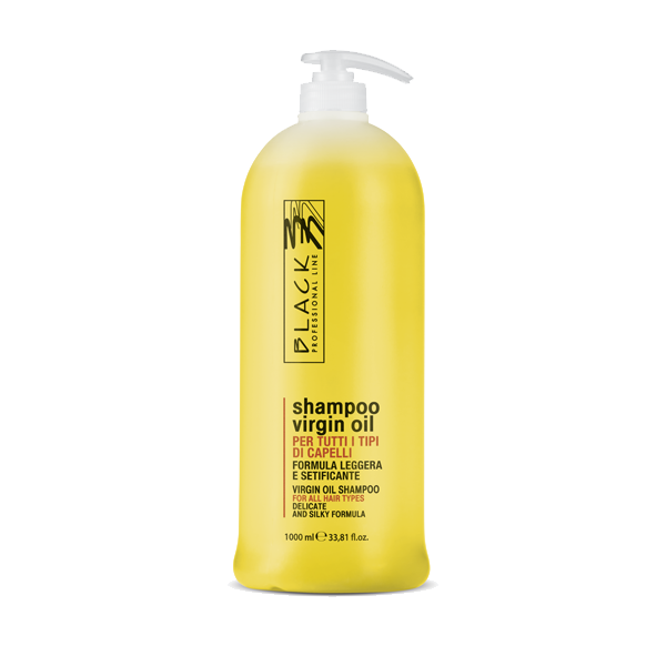 Black Virgin Oil Shampoo 1000ml - Jemný hydratační olejový šampon