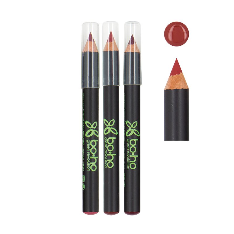Tužky na rty Boho Green Crayon Lèvres v červených odstínech