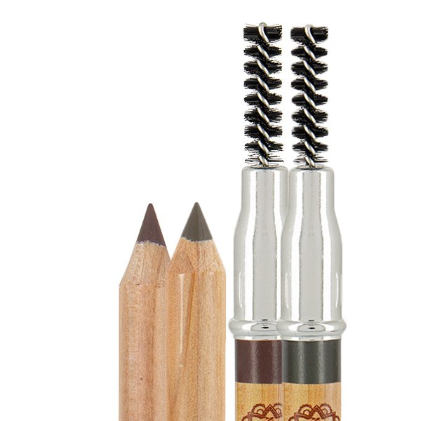 Dřevěné tužky na obočí Boho Green Crayon Sourcils s kartáčkem