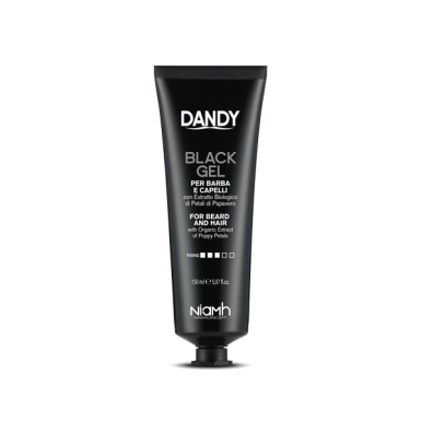 Dandy Black Gel For Beard and Hair 150 ml - Černý gel pro šedivé vlasy a vousy