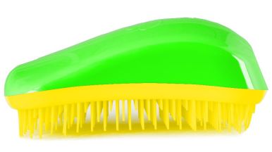Dessata Original Green - Yellow - Profesionální kartáč na vlasy