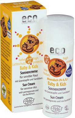 Eco Cosmetics Baby & Kids Sun Cream SPF 45 50ml - Dětský opalovací krém BIO
