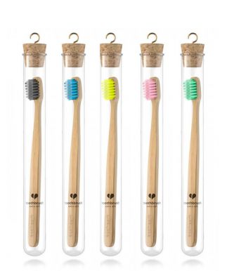 Ecoheart měkký bambusový kartáček -zelený