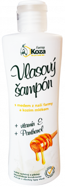 Farma Koza - Vlasový šampon s medem a kozím mlékem 200ml