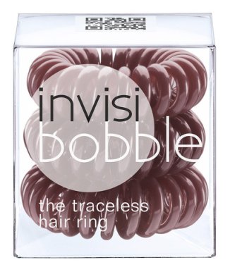 InvisiBobble - Gumička do vlasů hnědá 3ks