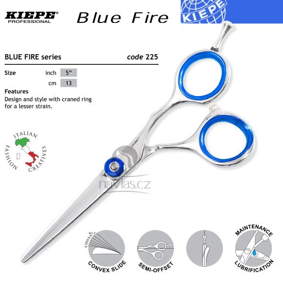 Kiepe Blue Fire Series Profi kadeřnické nůžky 225/5"