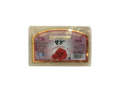 Knossos Olivové mýdlo - růže 100g