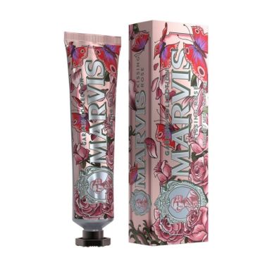 Marvis Kissing Rose 75ml - Zubní pasta růže s mátou