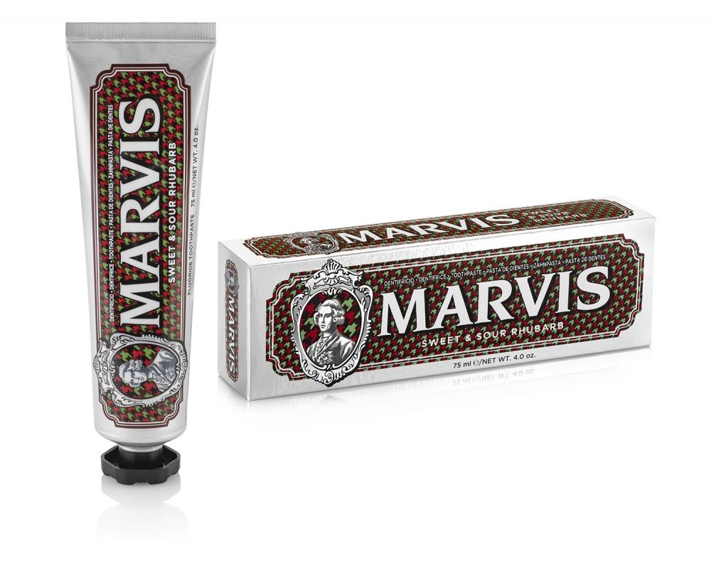 Marvis Sweet Sour Rhubars 85ml - Zubní pasta rebarbora máta