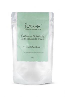 NASHE Anti-celulite Coffee Scrub Mediterana 200g - Středomořský kávový peeling
