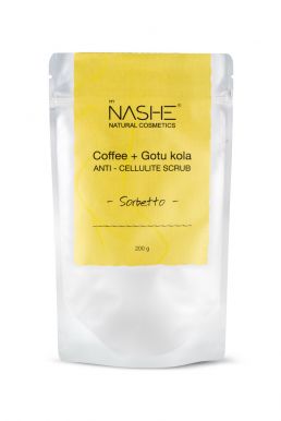 NASHE Anti-celulite Coffee Scrub Sorbetto 200g - Kávový peeling mandarinka a orchidej