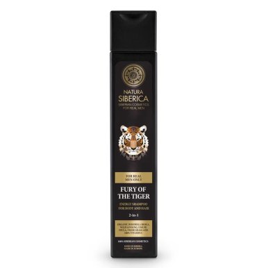 Natura Siberica - Pánský energetizující šampon pro tělo a vlasy Zuřivost tygra 250ml