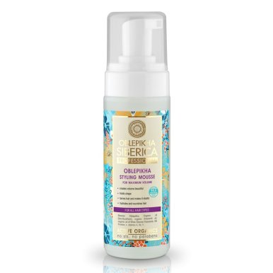 Natura Siberica - Rakytníková pěna pro maximální objem vlasů 170ml