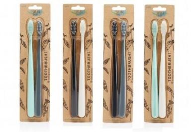 NFco Bio zubní kartáček 2 ks (různé barvy)