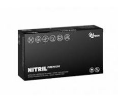 Nitrilové rukavice Nitril Premium vel. L 100ks - černé, nepudrované