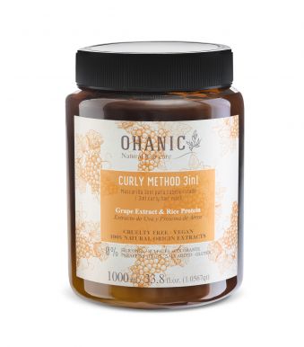 Ohanic Curly Method Mask 3in1 1000ml - Maska na vlnité vlasy