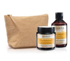 Ohanic Gift Set Curly Method - Set na vlnité vlasy šampon + maska + taštička