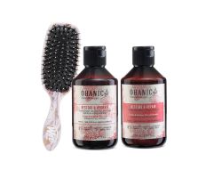 Ohanic Gift Set Hydrate - Hydratační set na vlasy šampon + kondicionér + kartáč