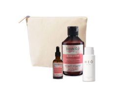 Ohanic Gift Set Nourishing Oil - Set šampon + olejové sérum + taštička + HEÖ mini