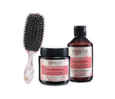 Ohanic Gift Set Repair - Regenerační set na vlasy šampon + maska + kartáč