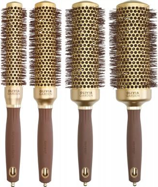 Olivia Garden Expert Speed Gold & Brown - Foukací kartáč
