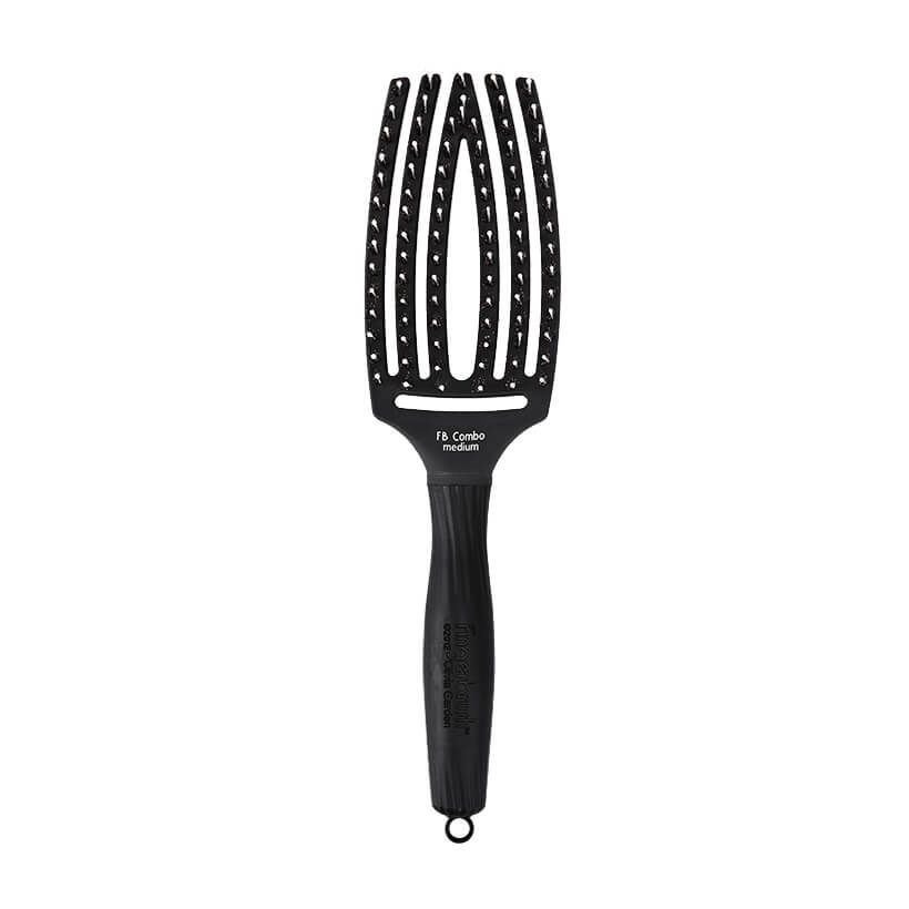 Olivia Garden Fingerbrush Combo Medium Black - Profesionální kartáč na vlasy